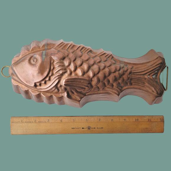 Vintage Corpal Copper Fish Food Mold made in Portugal - Picture 5 of 5